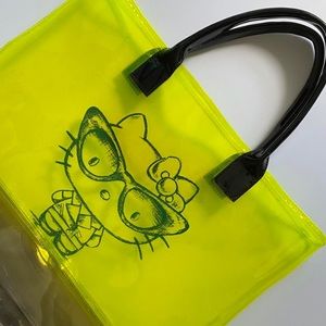 Hello kitty transparent neon nerd purse forever 21 sanrio collection
